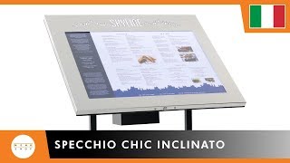 Espositore per menu – Specchio Chic Inclinato