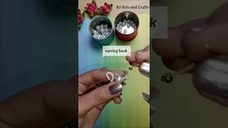 DIY cute cat earrings/ pearl earrings 😍#diy #shorts #youtubeshorts #earrings