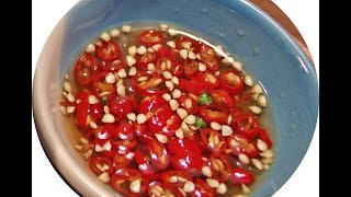 Chili, Fish Sauce & Lime Juice (Nam Pla Phrik Khee Nue) น้ำปลาพริกขี้หนู