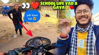 Girl shocked Ho Gaya 😱♥️ || school life yad a Gaya 🏢♥️ #dailyvlog #motovlogger #uk07rider