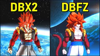 Gogeta - All Forms & Attacks | DBFZ vs DBXV2 [SSJ4-SSGSS-SSJ]