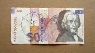 50 Slovenian Tolarjev Banknote (Fifty Slovenian Tolarjev / 1992), Obverse and Reverse