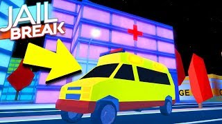 NEW AMBULANCE + HOSPITAL!! (Roblox Jailbreak 2 Billion Update)