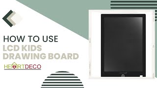 HOW TO USE OUR LCD WRITING TABLET FOR KIDS | HEARTDECO ONLINE STORE