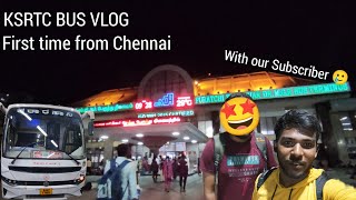 CHENNAI TO BANGALORE 23:05 KSRCT BUS TRAVEL VLOG