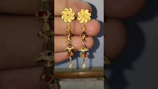 gold long earring all new collection   #membersexclusive #a2motivation #a2shorts #a2_motivation