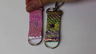 Easy No-Sew Key Fob from Leftover Vinyl Tutorial