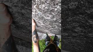 Trad Climbing North Carolina Slab Classics! Dirty Crack 5.8 Stone Mountain friction climbing in WNC