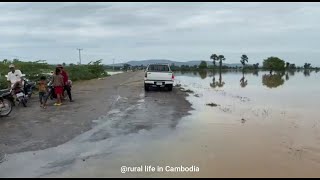 សកម្មភាពទឹកជំនន់បន្ទាប់ពីស្រកបានមួយថ្ងៃ / Video Review 30 09 2023 #5 #ទឹកជំនន់