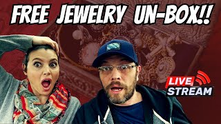 Guess What Was In This FREE Mystery Box Of JEWELRY! ? LIVE Unboxing!