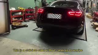 HMD Performance for Maserati Geberit Stainless Steel Downpipe without Cat Exhaust