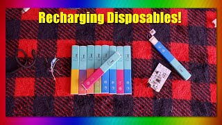 How to RECHARGE Mr. Vapor Disposables (Easy)