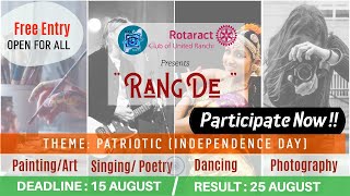 SXCP Finearts presents "RANG DE" - DANCE / PAINTING-ART/ POETRY / SINGING COMPETITION 2021