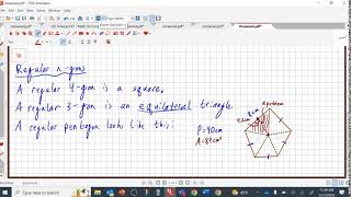 Math 7 Honors: The Area & Perimeter of Regular n-gons