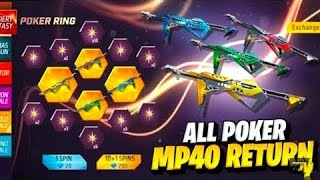 Free fire new poker mp40 gun event full details in Telugu || Gamer Manu ||  Free Fire New event