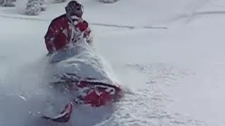 Snowmobile EXTREME Deep Snow!