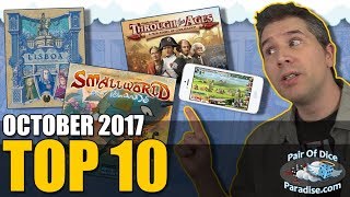 Top 10 most popular board games: October 2017