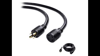 Cable Matters 4 Prong 30 AMP Generator Cord (NEMA L14-30P to L14-30R) - 15 Feet - Overview