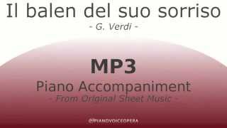 Il balen del suo sorriso Piano Accompaniment