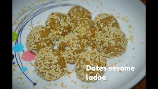 Dates sesame ladoo || Diwali special || sugar free healthy ladoo