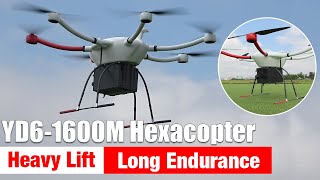 Introducing YANGDA YD6-1600M: heavy lift and long endurance hexacopter