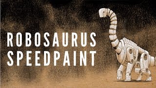 Robosaurus Speedpaint