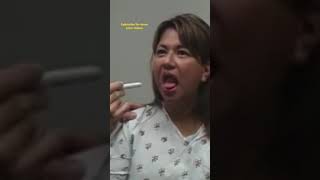 Unintentional asmr mouth examination