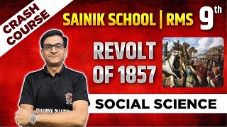 Revolt of 1857 - [ Crash Course ] Social Science || Sainik School and RMS 9th by CV Sir