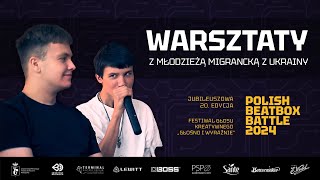 Festiwal Głośno i Wyraźnie 2024   warsztaty beatbox dla migranckiej młodzieży w Spoko Cafe