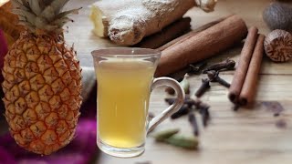 POWERFUL SPICED PINEAPPLE PEEL TEA🍍 🍵😋 (one of the most healthiest teas on the planet) ANTIOXIDANTS