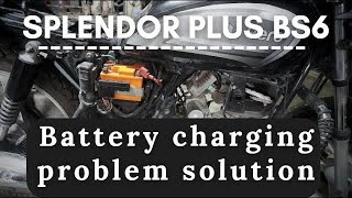 Splendor Plus bs6 Bettery Charging & Starting Problem Kaise Cheak Karen @YADAVBrotherswdn #bs6