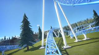 Blue fire megacoaster Europapark - planet coaster (sans décors)