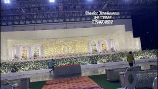 Grand reception decor by Harsha Events | Lime light gardens | Ramoji Film City | call : 9030516216