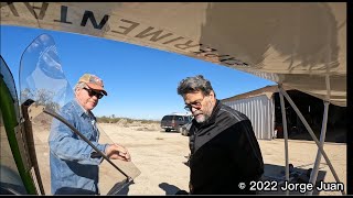 Takeoff and landing practice at Lake Mirage dry lake bed.