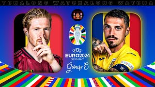 BELGIUM VS ROMANIA LIVE EURO 2024 WATCHALONG