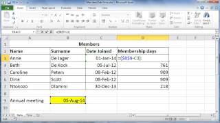 CAT 12 Spreadsheets Office - 4 Date and Time Calculations