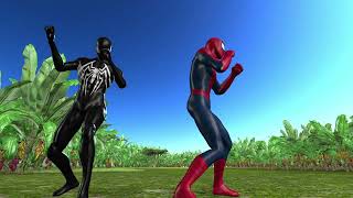 Siêu nhân nhện 🕷️ The battle of spider superheroes, red, white, black, green giant, pet tiger, venom