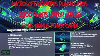 August 2021 Monthly Bonus Round & Top 10 Microsoft Rewards Punch Cards - 2,500+ Up For Grabs & More!