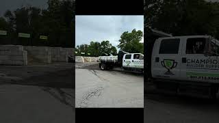 Permeable pavers delivery