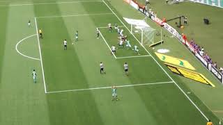 Cobrança de falta do Luca Lima - Campeonato Paulista 2018 - Palmeiras 2 x 1 Santos