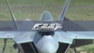 USAF.. F-22A RAPTOR GROUND DEMO AEREO CAM..