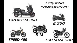 CruiSym 300 12 Mil Kms. R15 Yamaha - Triumph Speed 400 - Zontes E350 -  Sahara 300. Comparativo.