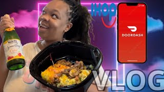 Doordash delivered breakfast & Homeschool Activities | #vlog