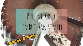 Resep puding Oreo simpel cukup 5 menit modal 5 ribu😱😱