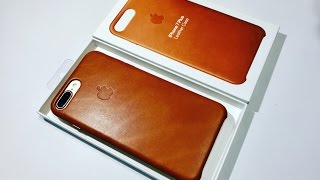 iPhone 7Plus Saddle Brown Leather Case