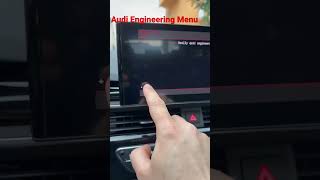 How do you access Audi MIB3 Engineering Hidden Menu