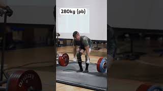 280kg #deadlift #shortvideo #gymworkout #training #shorts #short #training #gym