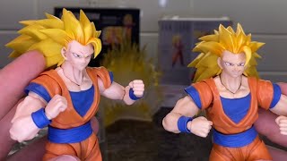 SS3 GOKU GOLDEN STORM (Demoniacal Fit) VS SH FIGUARTS Figure Comparison