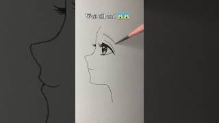 simple and beautiful girl pencil drawing🤯 #creative #satisfying #drawing #artist