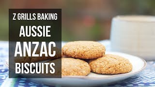 The classic Aussie ANZAC biscuits baked on the Z Grills Pellet Grill